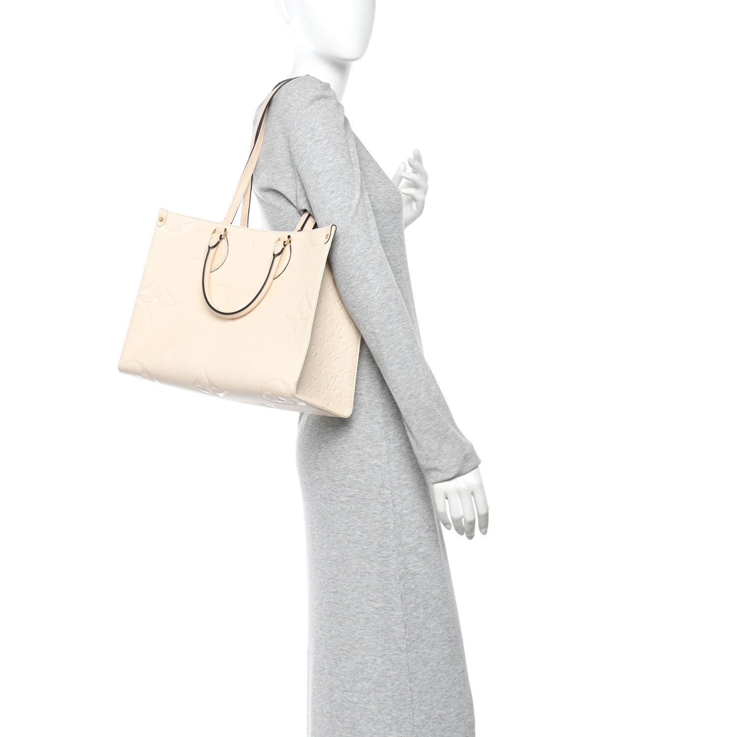 Louis Vuitton Empreinte Monogram Giant Onthego MM Creme