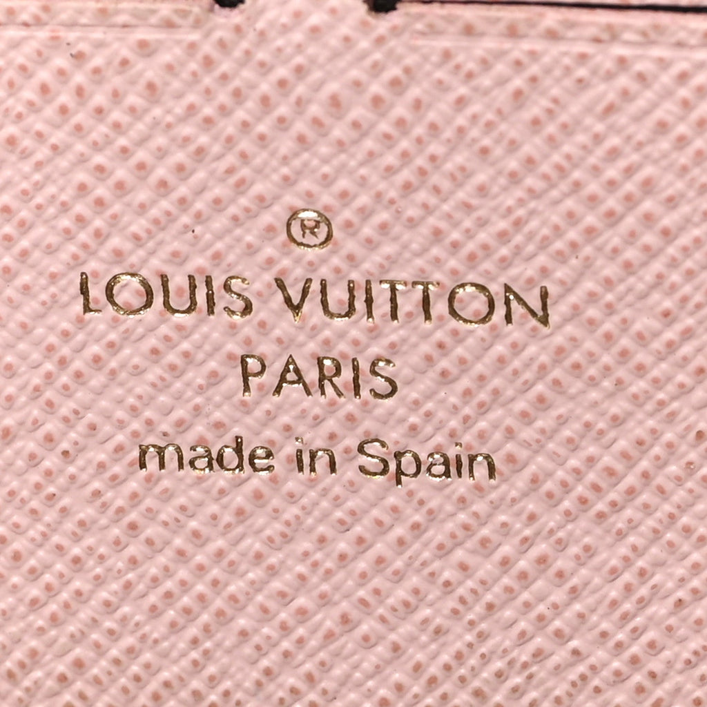 Louis Vuitton Monogram Clemence Wallet Rose Ballerine