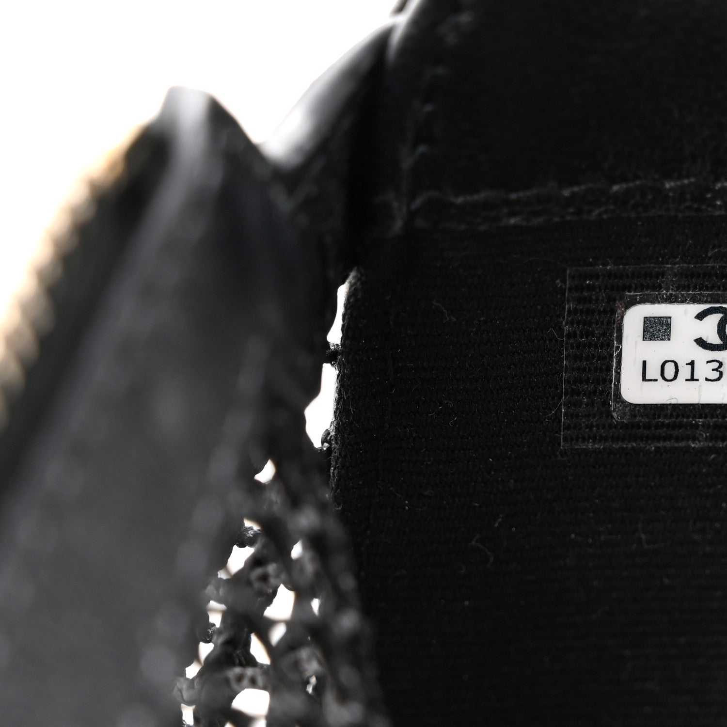 Chanel Mesh Shiny Lambskin Chain Hobo Black