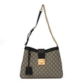 Gucci GG Supreme Monogram Medium Padlock Shoulder Bag Black