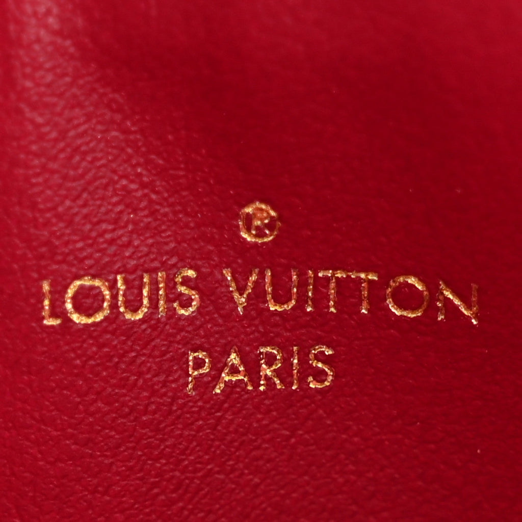 Louis Vuitton Monogram Felicie Chain Wallet Zippered Insert Fuchsia