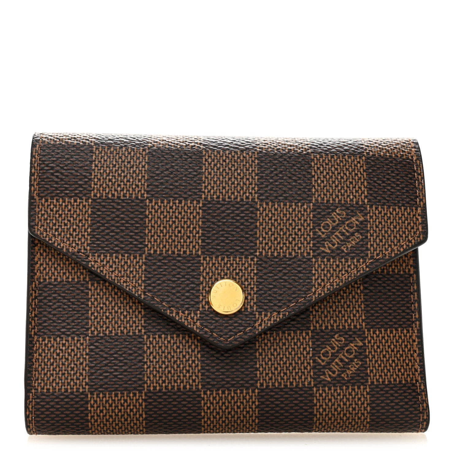 Louis Vuitton Damier Ebene Victorine Wallet Rose Ballerine
