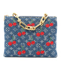 Louis Vuitton LV X TM Monogram Denim Cerises Coussin PM Blue