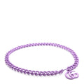 Gucci Varnished Metal GG Marmont Chain Belt Purple