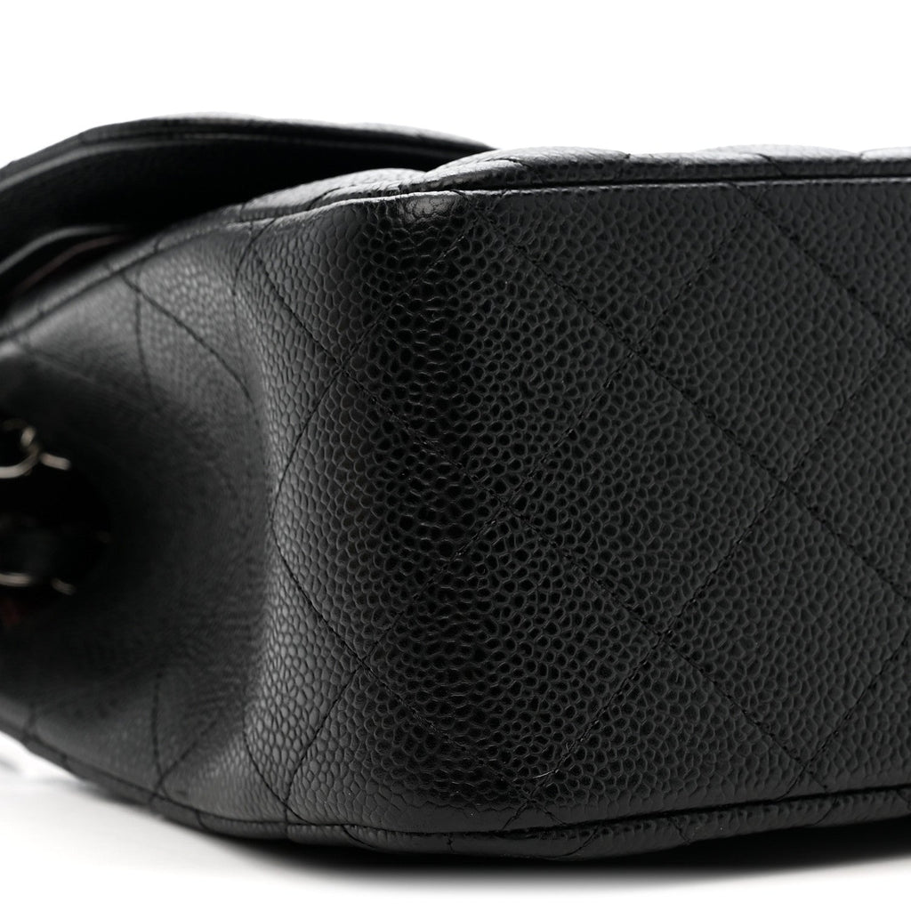 Chanel Caviar Quilted Jumbo Double Flap Black