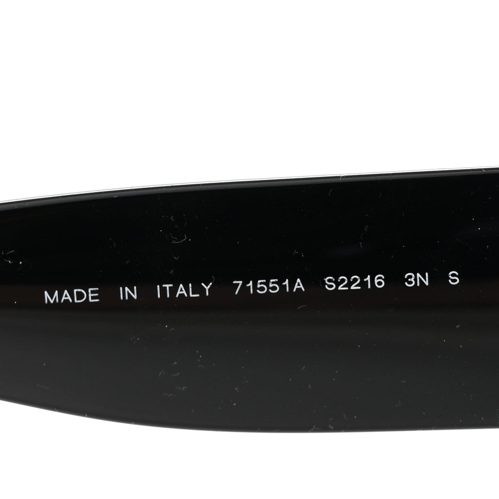 Acetate Rectangle Sunglasses 71551A Black Gold