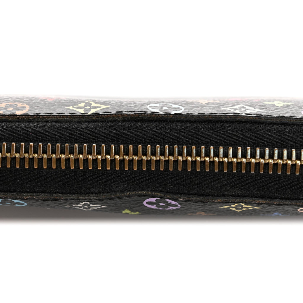 Louis Vuitton Monogram Multicolor Zippy Wallet Black Grenade