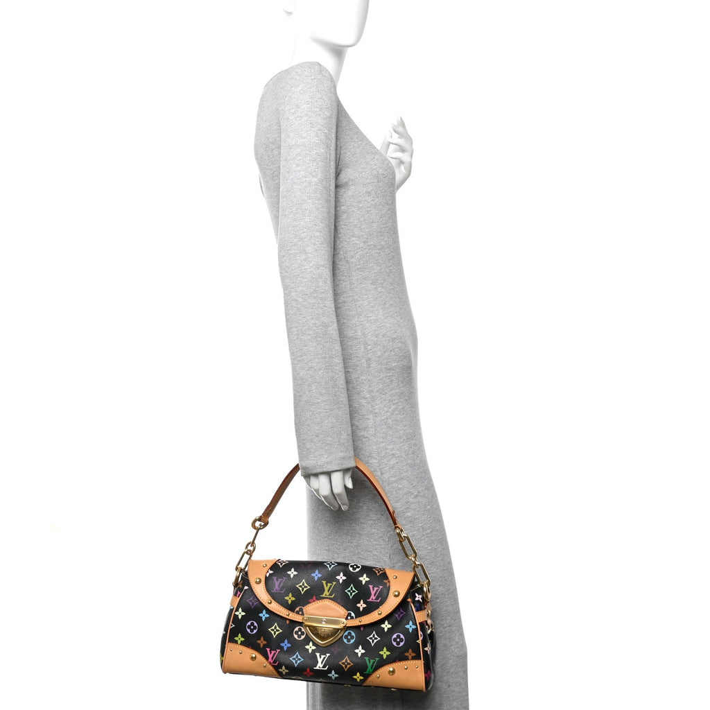 Louis Vuitton Monogram Multicolor Beverly MM Black