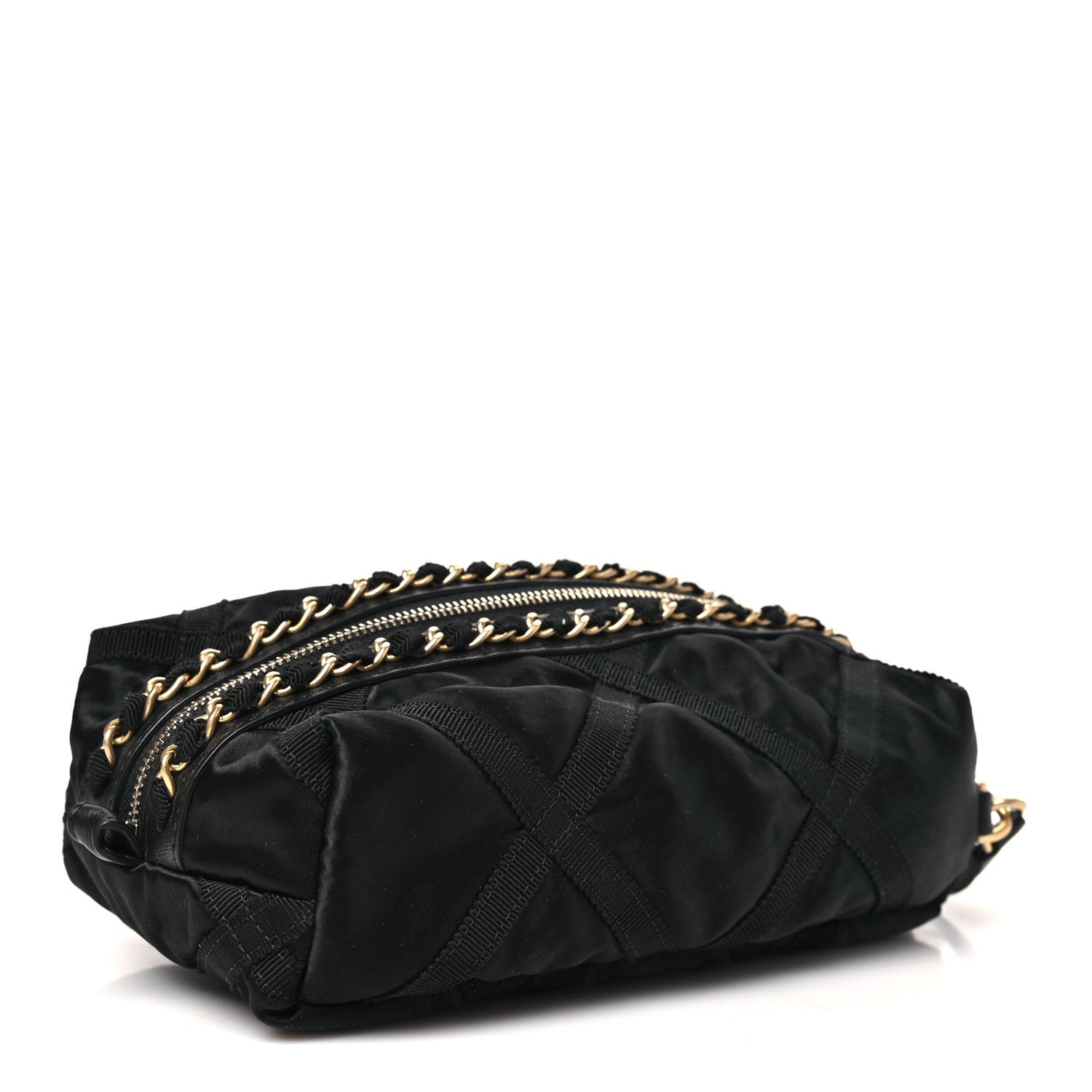 Nylon Grosgrain Lifestyle Pouch Black