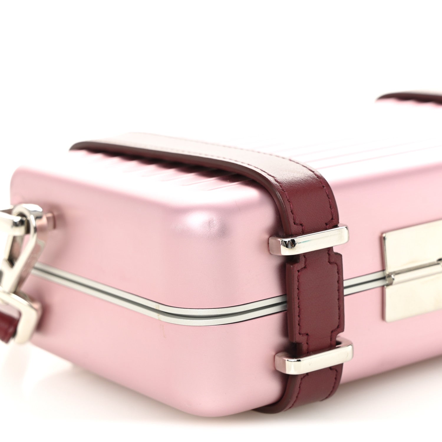 Christian Dior X RIMOWA Aluminum Personal Clutch On Strap Rose