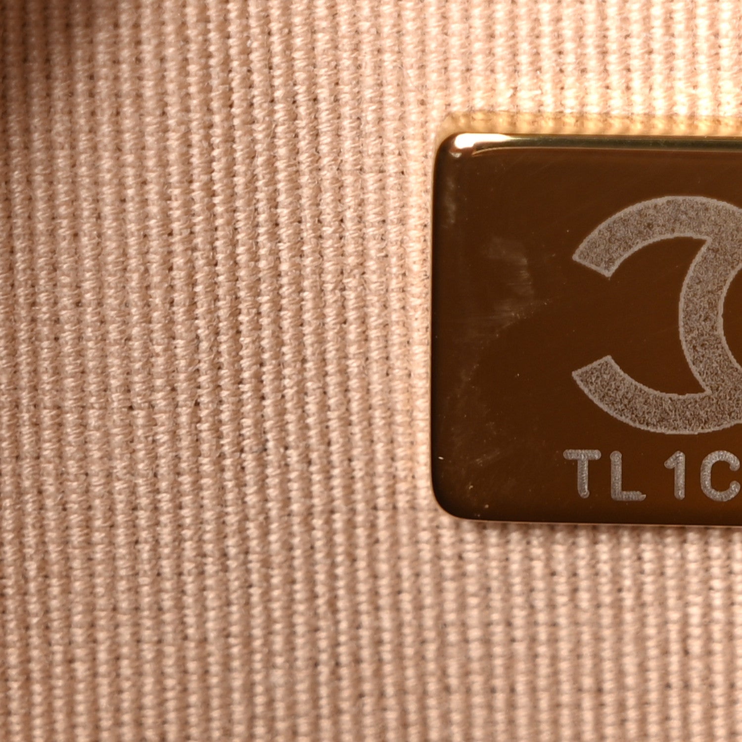 Chanel Caviar Quilted Crystal CC Wallet On Chain WOC Beige