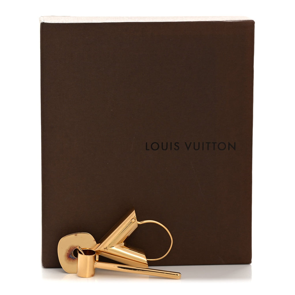 Louis Vuitton Essential V Single Hoop Earring Gold