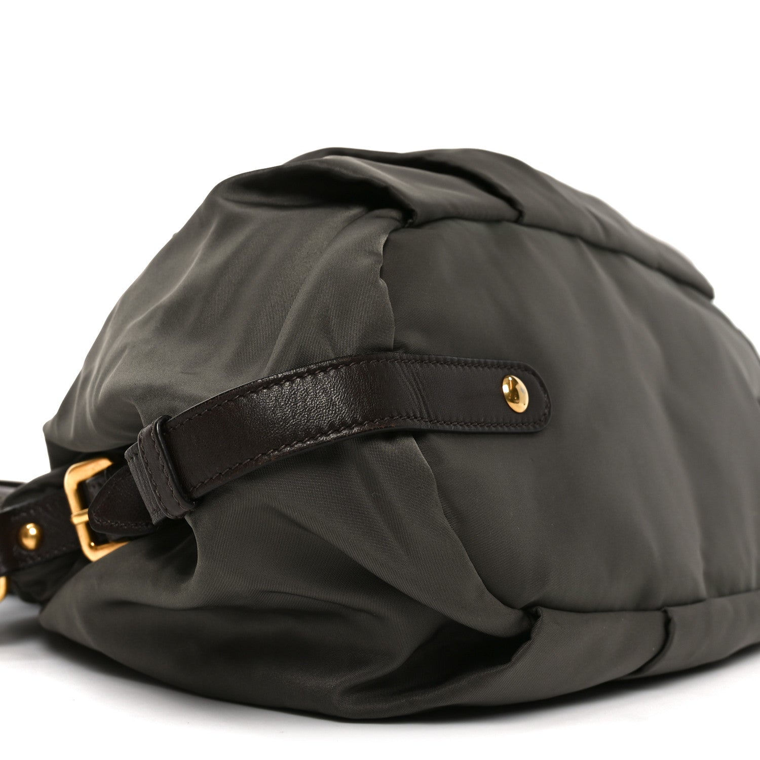 Prada Tessuto Nylon Jacquard Logo Tote  Bruciato Sughero
