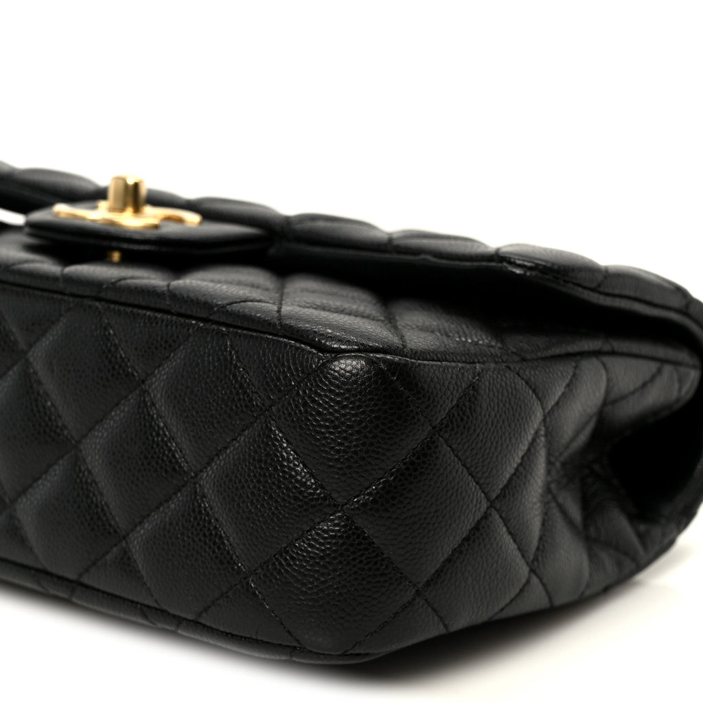 Chanel Caviar Quilted Small Handy CC Flap Black