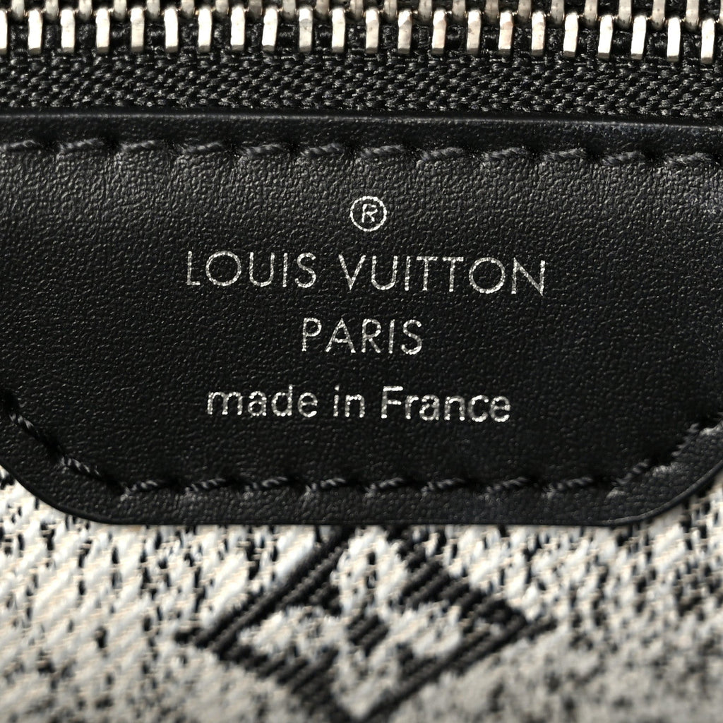Louis Vuitton Denim Monogram Jacquard Speedy Bandouliere 25 Black