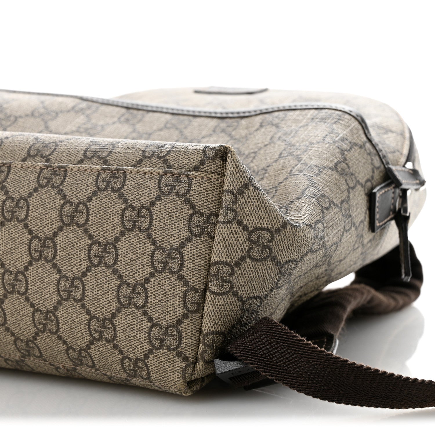 Gucci GG Supreme Monogram Margaux Calfskin Childrens Day Backpack Beige Ebony Cocoa Dark Chocolate