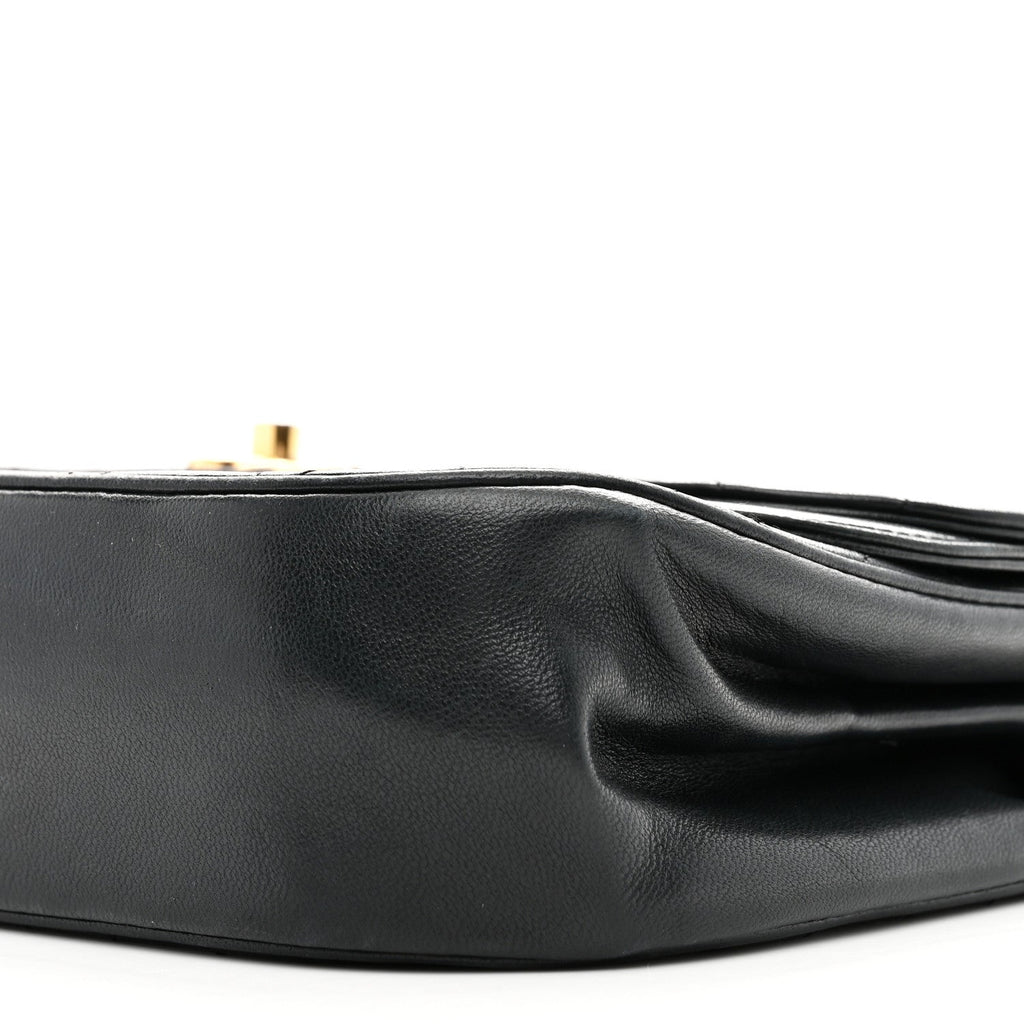 Chanel Lambskin Quilted Flap Bag Black