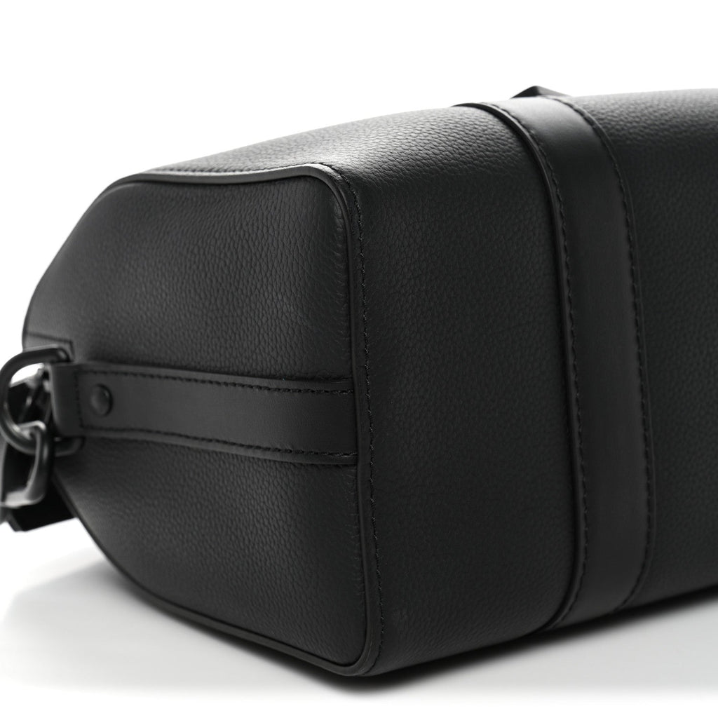 Louis Vuitton Grained Calfskin Aerogram City Keepall Black