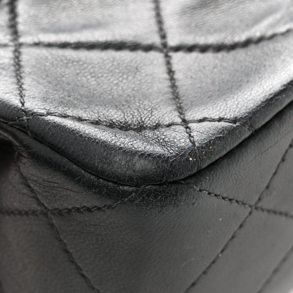 Chanel Lambskin Quilted Small Double Flap Black
