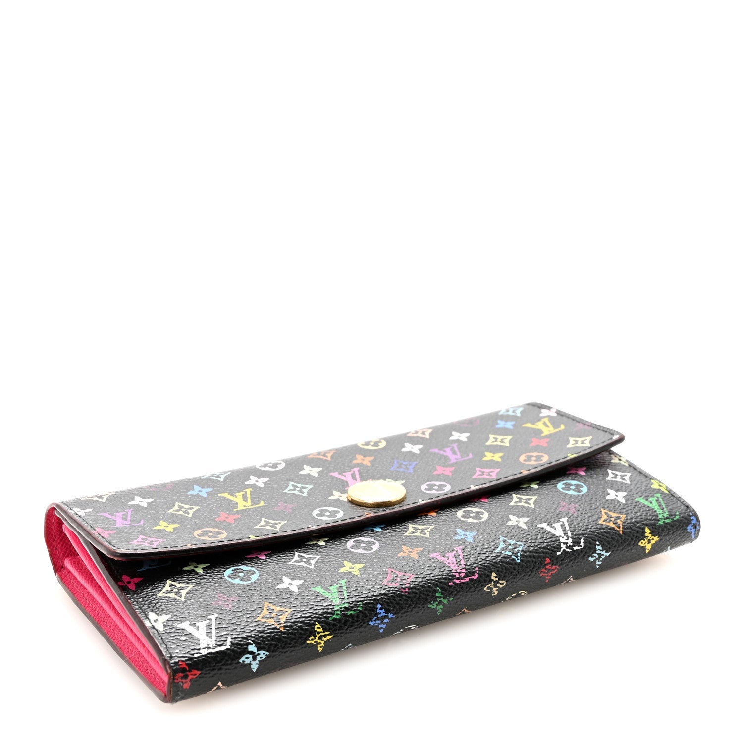 Louis Vuitton Monogram Multicolor Sarah Wallet Black Grenade