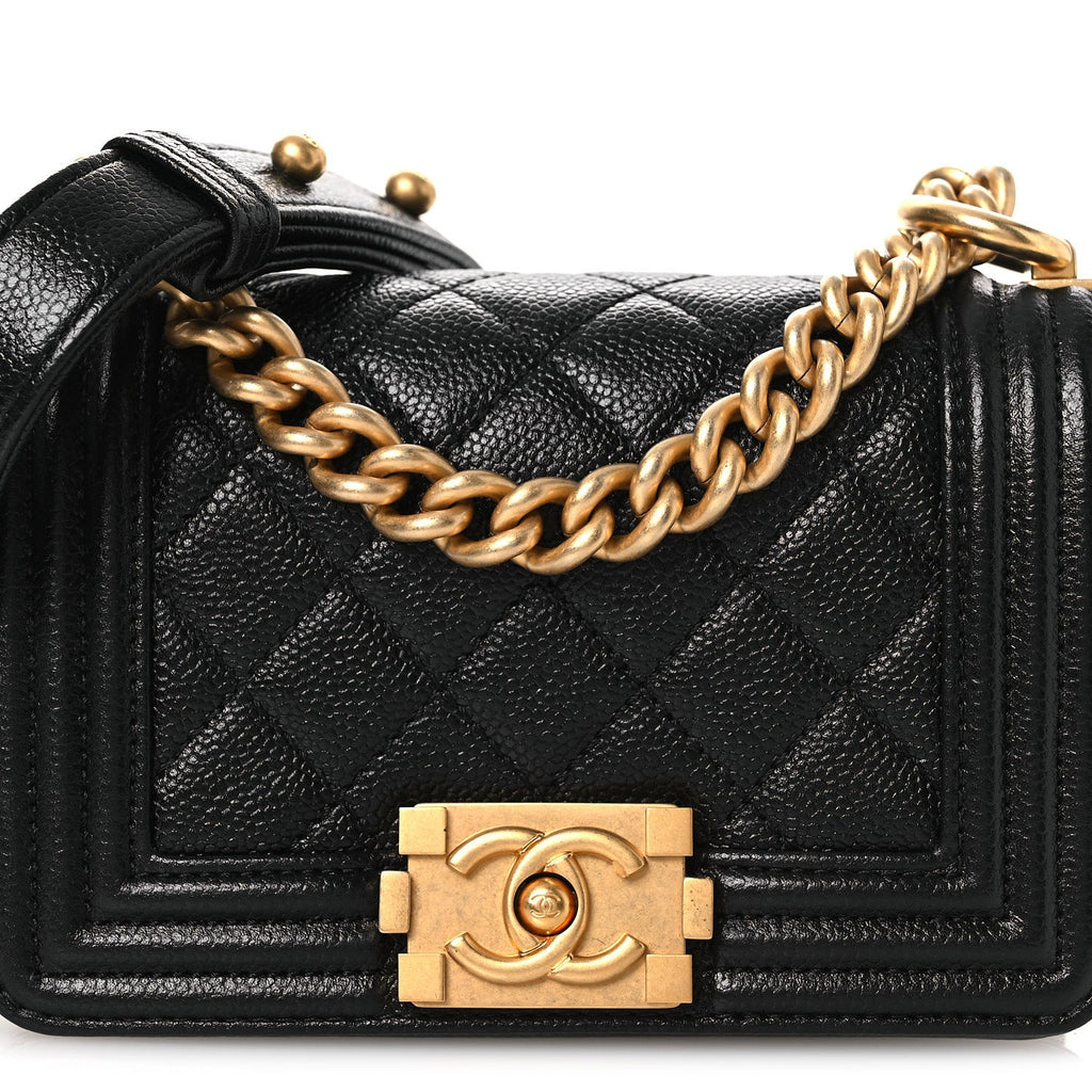 Chanel Caviar Quilted Mini Boy Flap Black