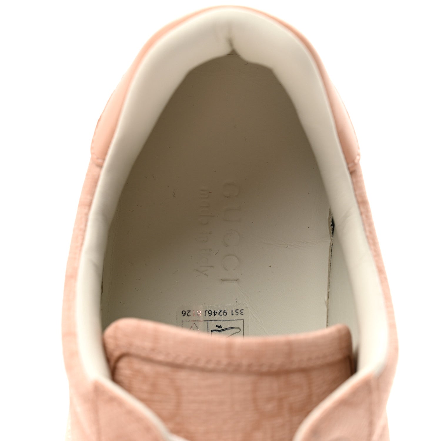 Gucci GG Supreme Tonal Web Womens New Ace Sneakers 35.5 Pink
