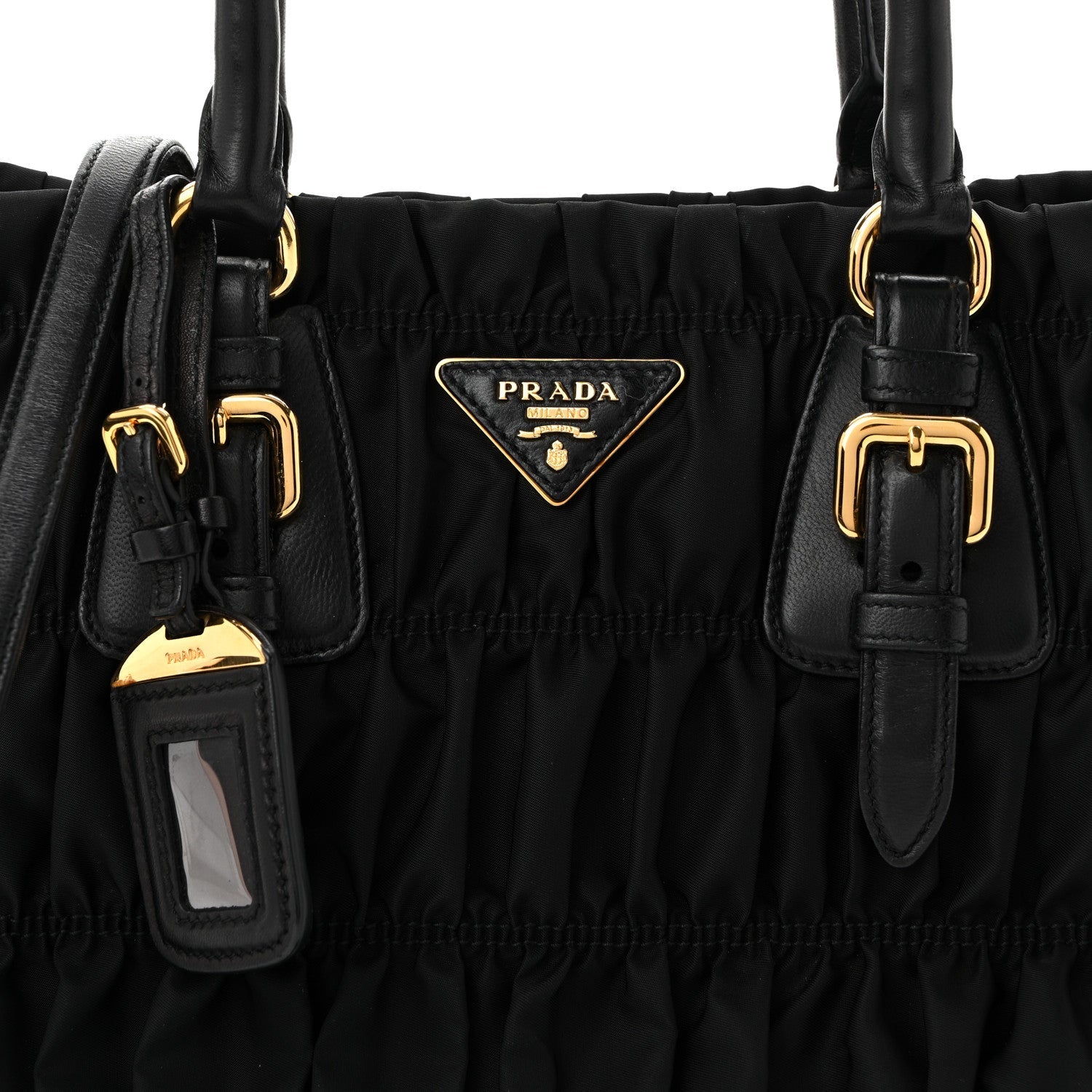 Prada Tessuto Nylon Gaufre Tote Black