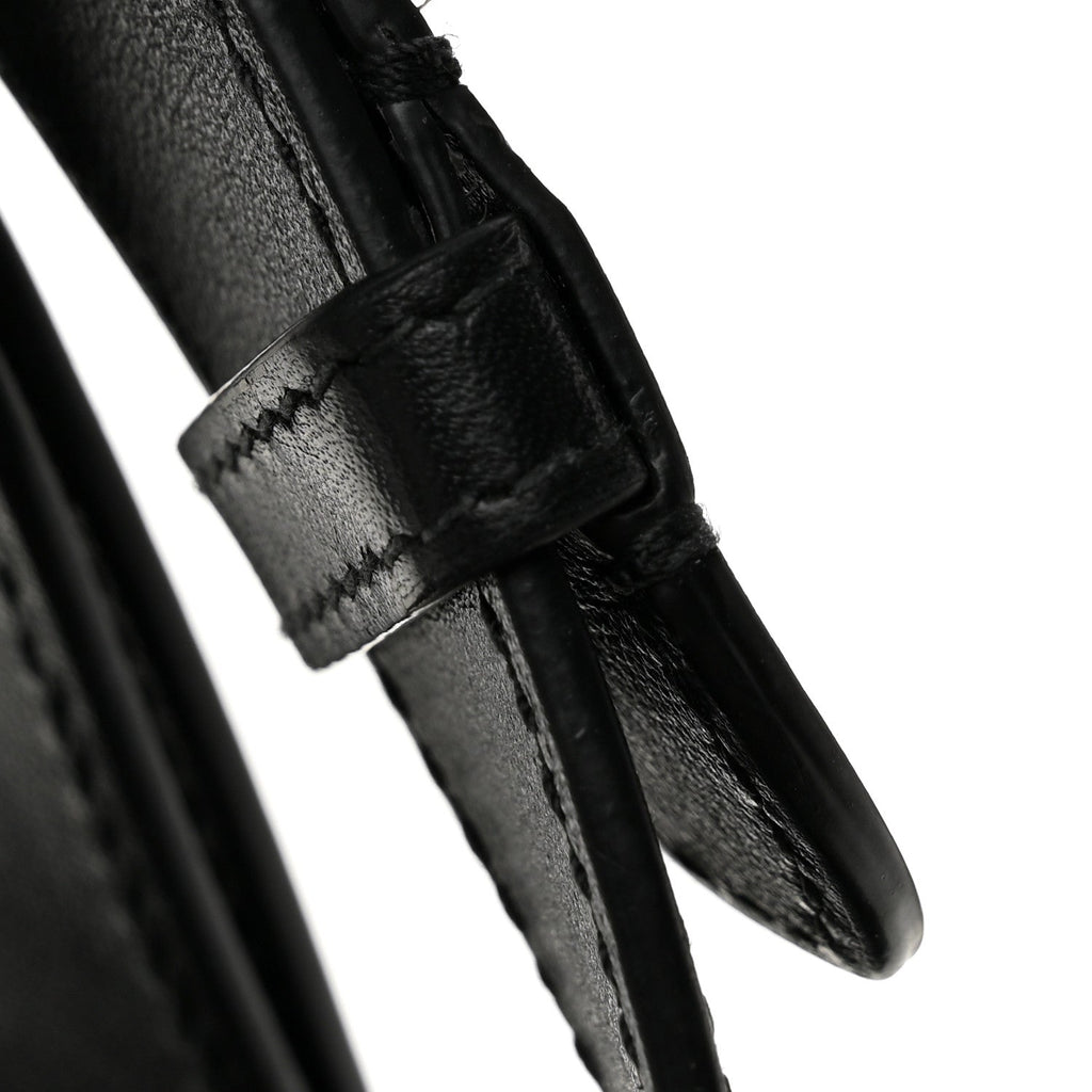 Christian Dior Calfskin Tweed Cannage Medium Toujours Black White