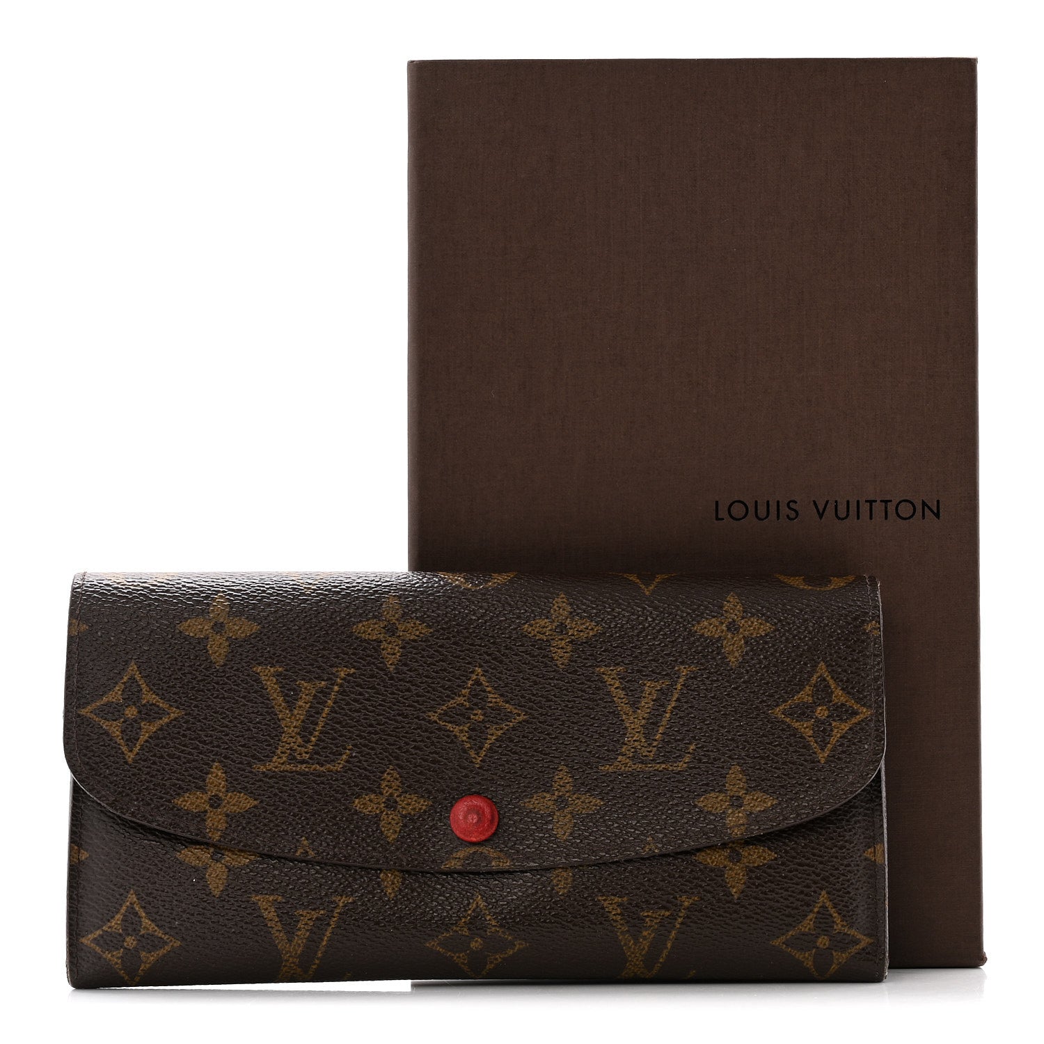 Louis Vuitton Monogram Emilie Wallet Rouge