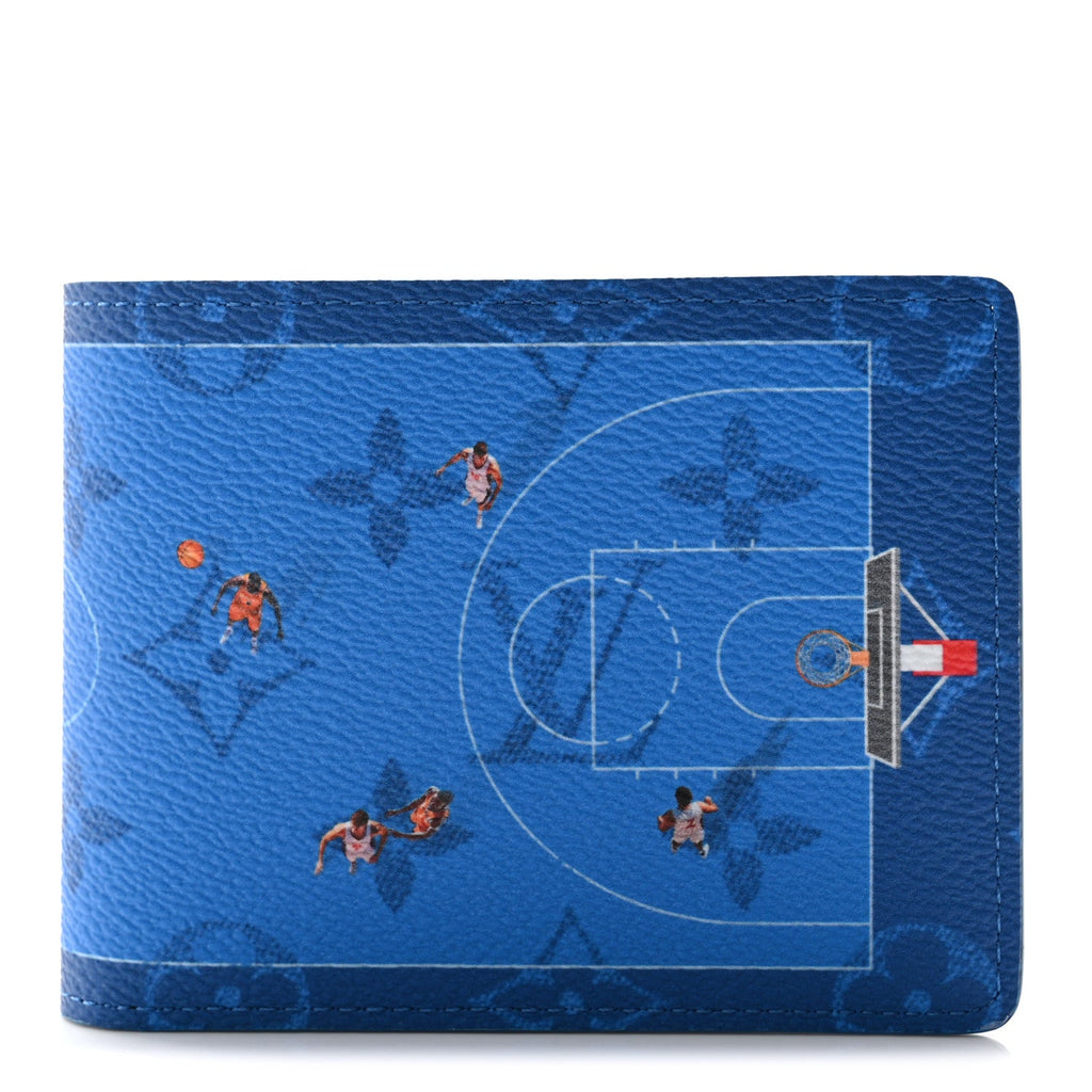 Louis Vuitton Monogram Slender Wallet Basketball Blue