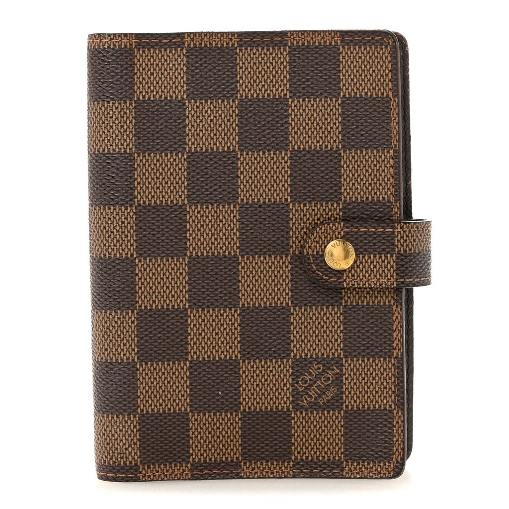 Louis Vuitton Damier Ebene Small Ring Agenda Cover