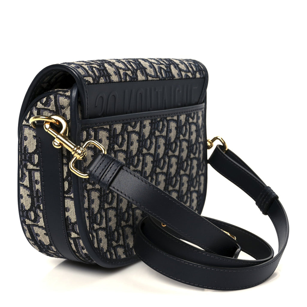 Christian Dior Oblique Medium Bobby Flap Blue