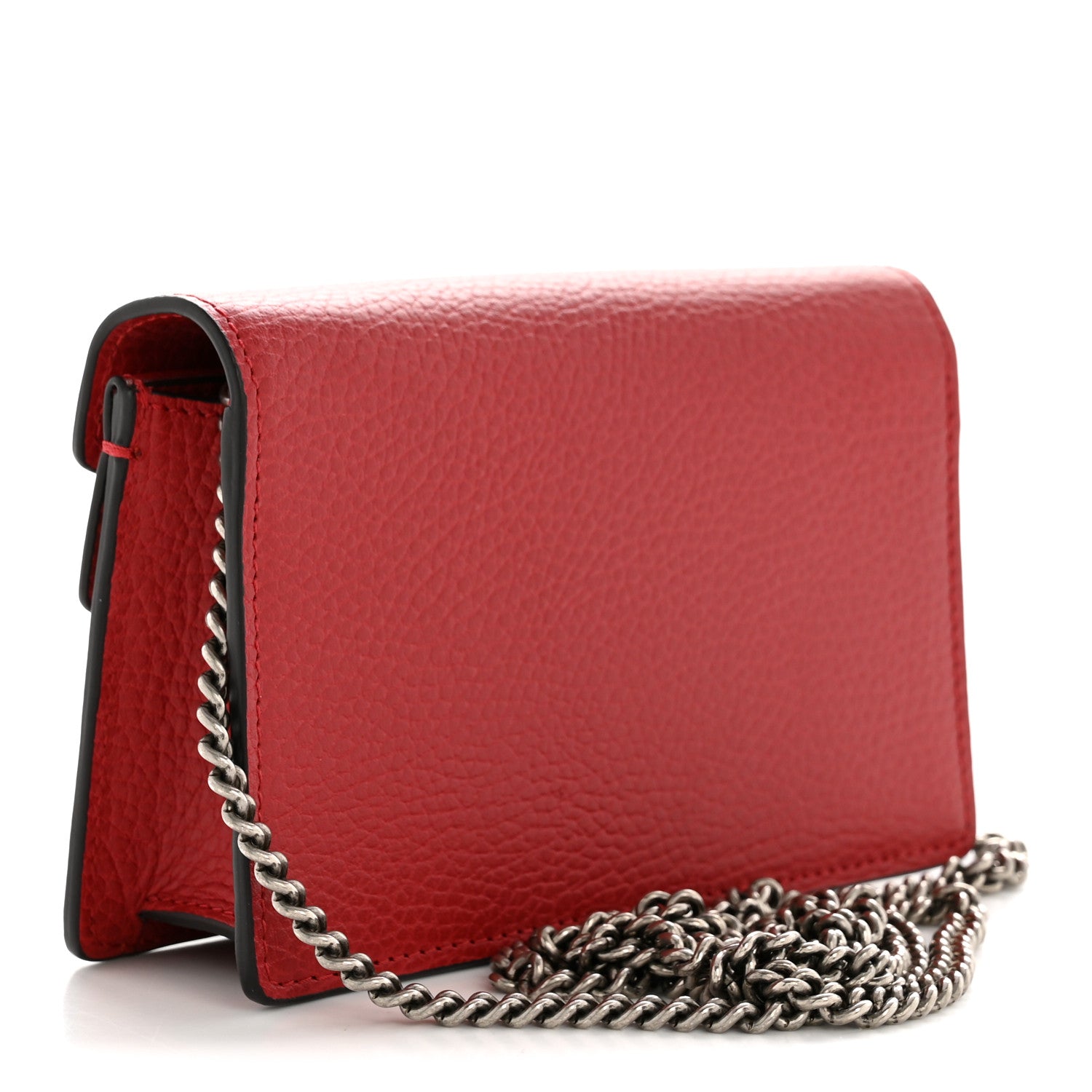 Gucci Calfskin Super Mini Dionysus Shoulder Bag Hibiscus Red
