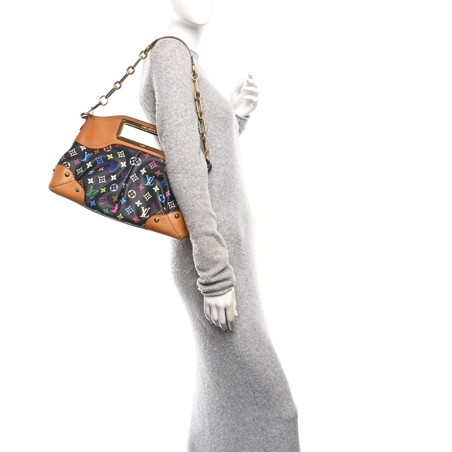 Louis Vuitton Monogram Multicolor Judy MM Black