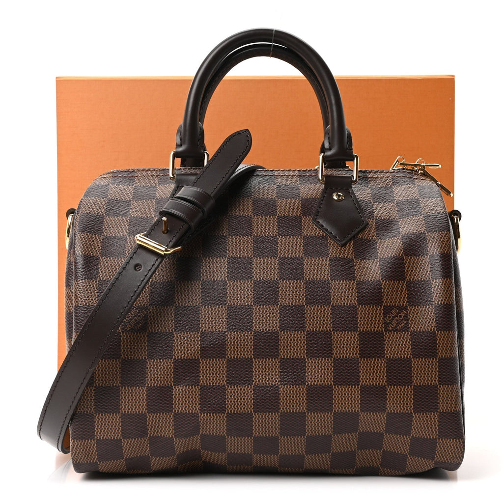 Louis Vuitton Damier Ebene Speedy Bandouliere 25