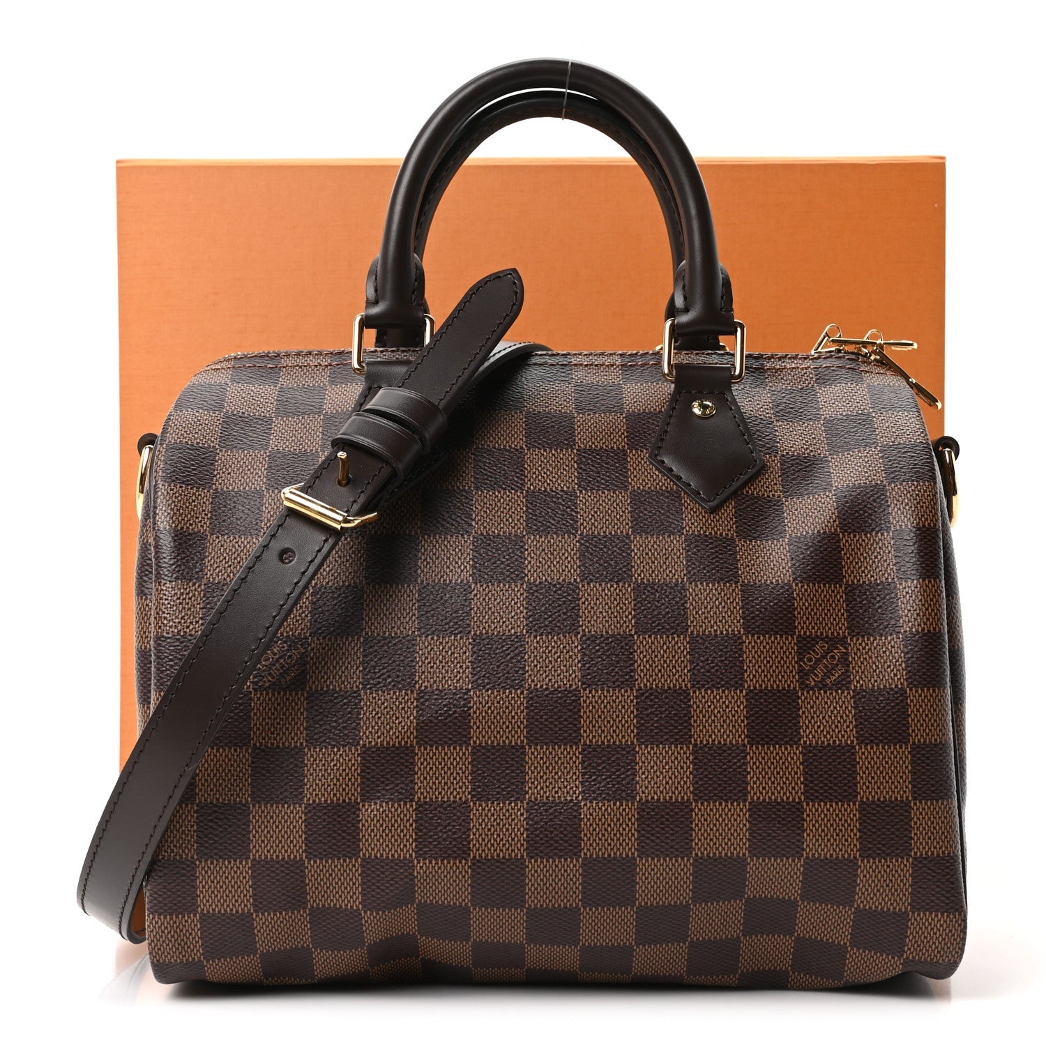 Louis Vuitton Damier Ebene Speedy Bandouliere 25