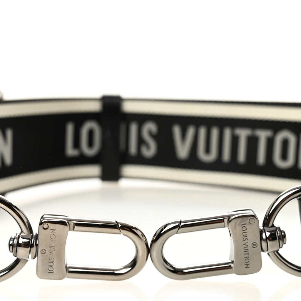 Louis Vuitton Nylon Jacquard Sporty Bandouliere Shoulder Strap Black