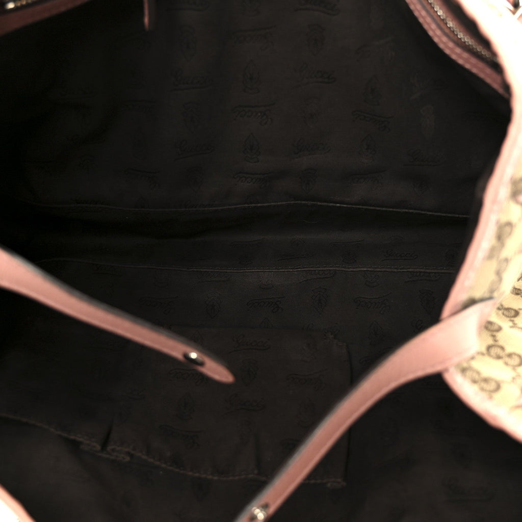 Gucci Monogram Medium Twins Tote Pink