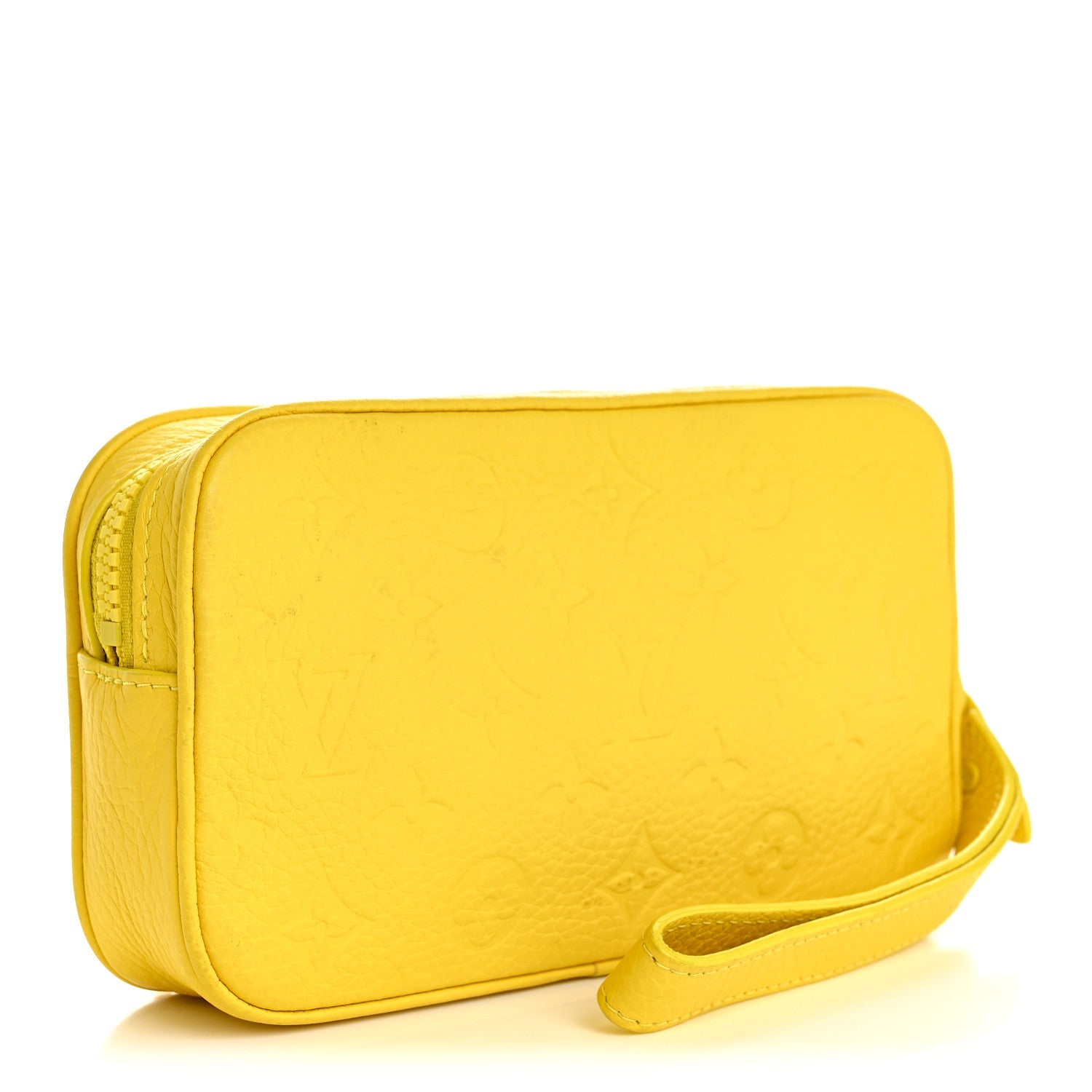 Louis Vuitton Taurillon Monogram Pochette Volga Yellow