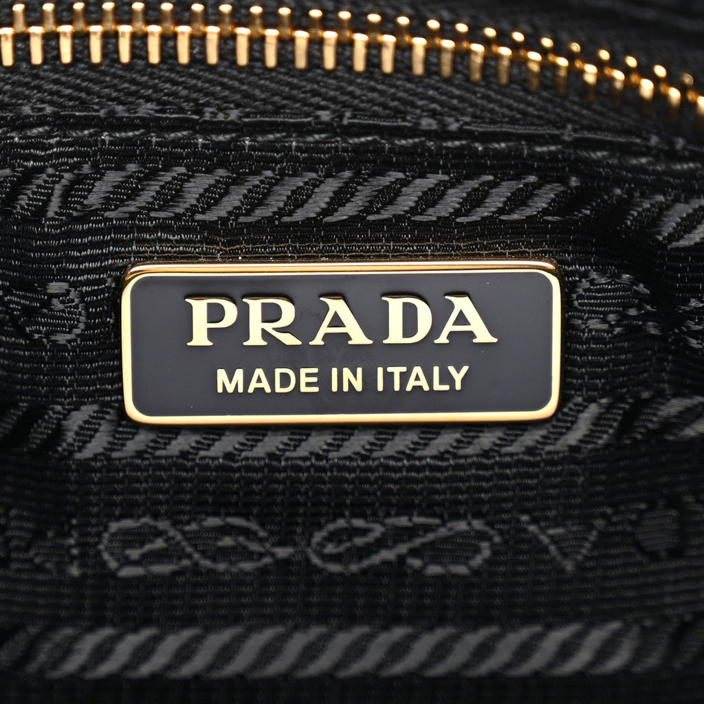 Prada Tessuto Nylon Saffiano Mini Re-Edition 2005 Bag Black