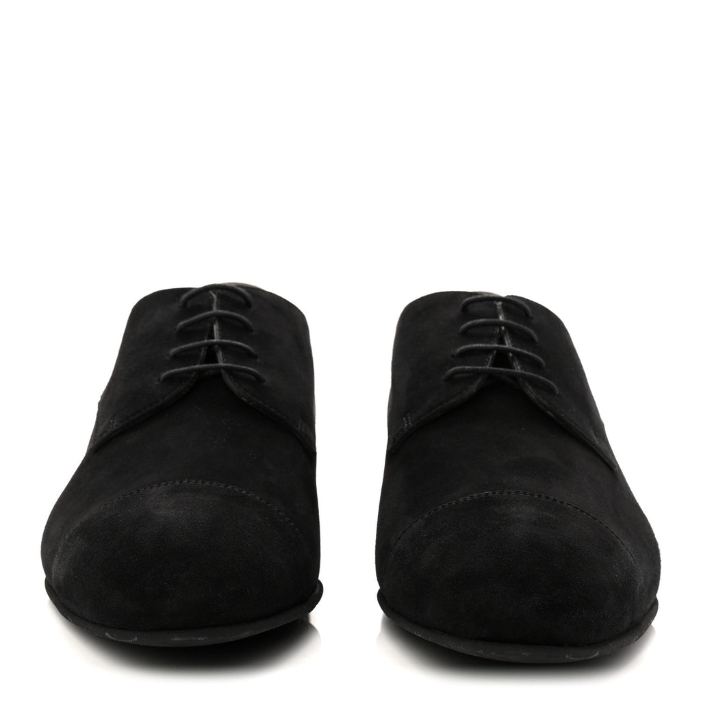 Chanel Veau Velours Mens Loafers 45 Black
