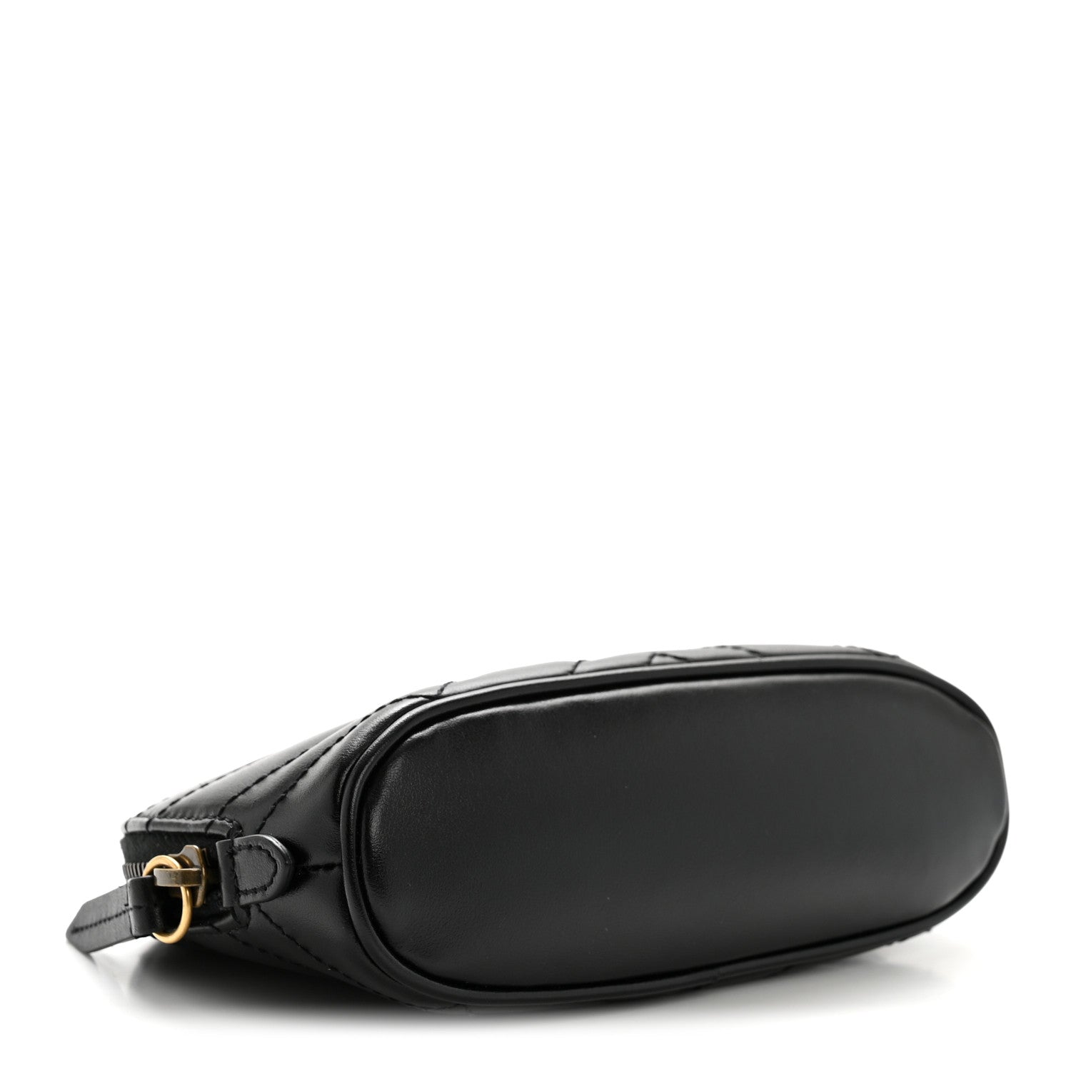 Gucci Calfskin Matelasse GG Marmont Pouch Cosmetic Case Black