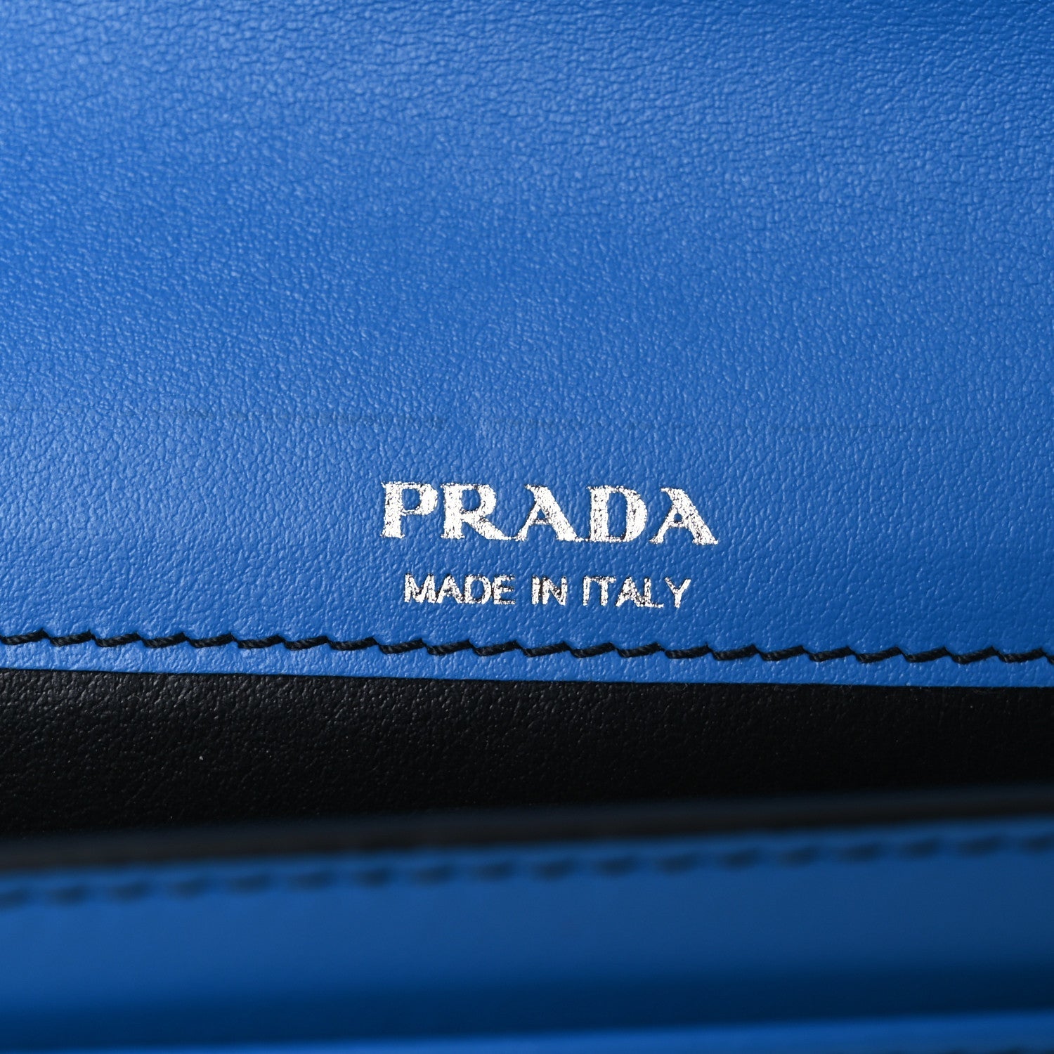 Prada City Calf Bi-Color Sybille Mini Crossbody Bag Marea Black