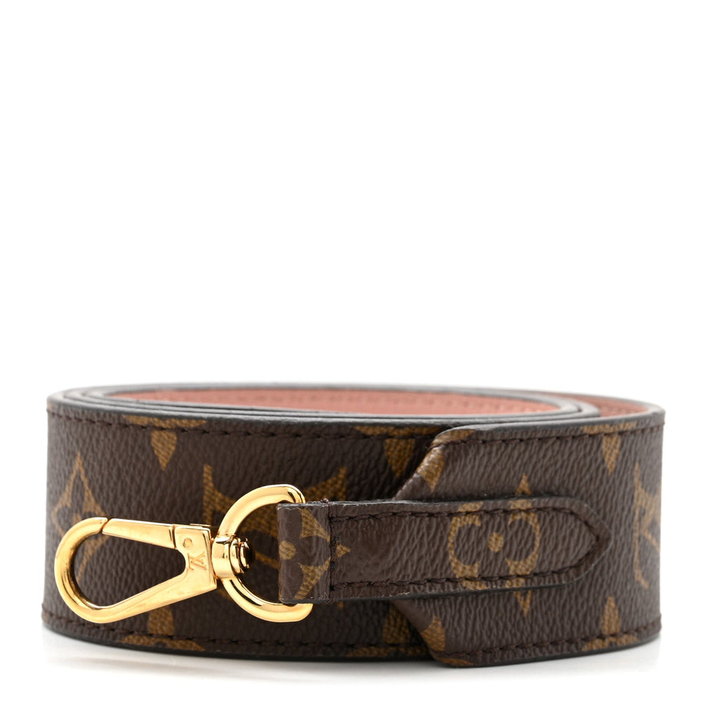 Louis Vuitton Monogram Bandouliere Shoulder Strap Rose Poudre