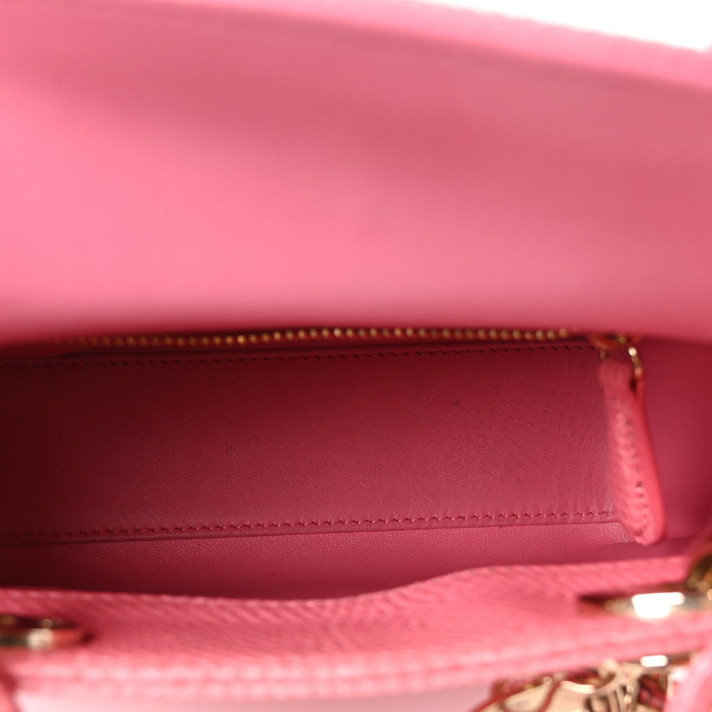 Christian Dior Lizard Mini Lady Dior Pink