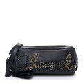 Chanel Metallic Lambskin Signe Bowling Bag Black
