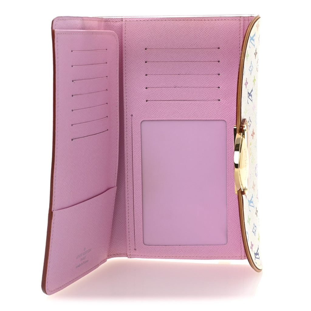 Louis Vuitton Monogram Multicolor Eugenie Wallet White Litchi