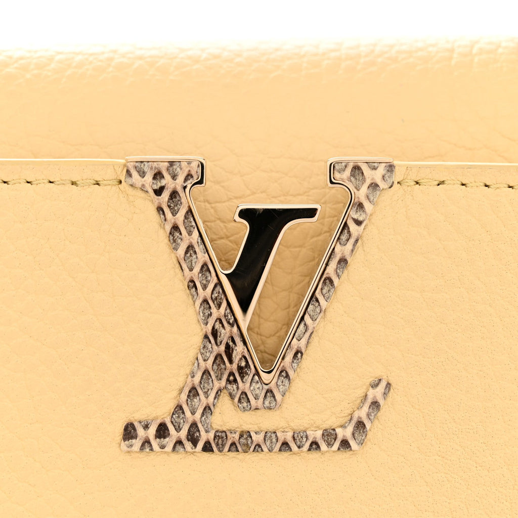 Louis Vuitton Taurillon Snakeskin Mini Capucines Banane
