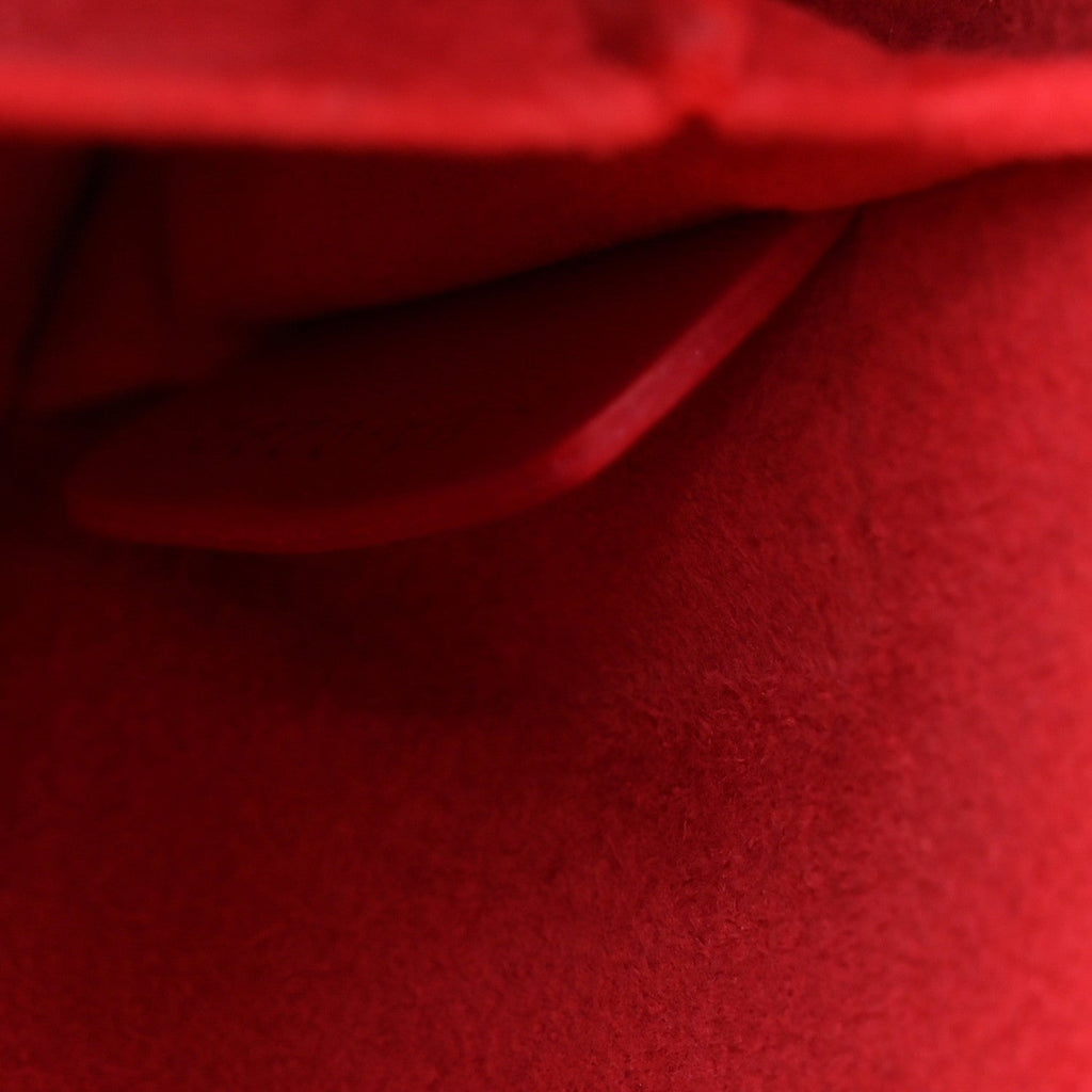 Christian Dior Lambskin Cannage Medium Lady D-Joy Red