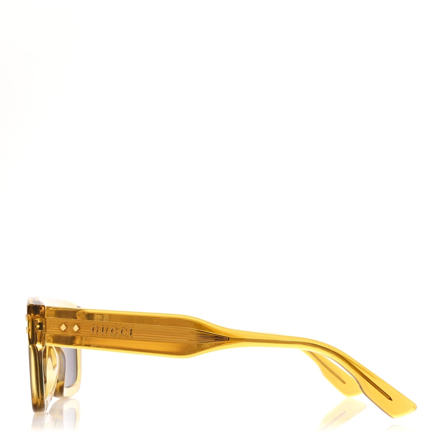 Gucci Acetate Square Frame Sunglasses GG1085S Yelllow